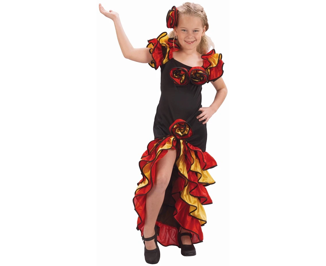 Role play-set for kids Spanish Dancer (dress, hair pin), size 110/120 cm